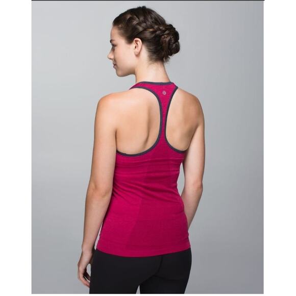Lululemon Women's Ebb & Flow Racerback Red Tank Top‎ Size 6 - Picture 4 of 10